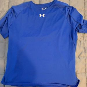 Under Armour Loose Heat Gear Blue S/S Shirt